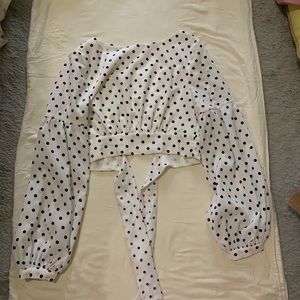 Polka Dot Crop Top